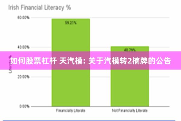 如何股票杠杆 天汽模: 关于汽模转2摘牌的公告