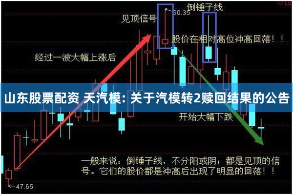 山东股票配资 天汽模: 关于汽模转2赎回结果的公告